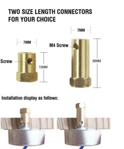 2PCS Synchronous Synchron Turntable Motor Electric Motor for Cup Turner,Cuptisserie,Tumbler Cup Rotator with 7mm Flexible Coupling Connector,50/60Hz AC100~127V 4W CCW/CW (2.5-3RPM+5-6RPM) 8 71wc8WuDT7L