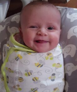 SwaddleMe Original Swaddle - Size Small/Medium, 0-3 Months, 3-Pack (Busy Bees) Easy to Use Newborn Swaddle Wrap Keeps Baby Cozy and Secure and Helps Prevent Startle Reflex Busy Bees 34 71wcq5PtIBL