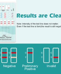 Easy@Home 10 Panel Instant Drug Test Kits - Medically Approved for Testing Marijuana (THC), Opiate(OPI 2000), Cocaine(COC), AMP, BAR, BZO, MDMA, MET, MTD, PCP - #EDOAP-3104-5 Pack EXP 2024-05-19 5 Count (Pack of 1) 14 71wdU9bU3mL