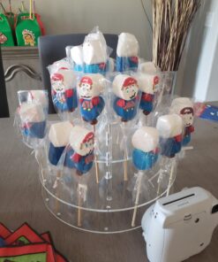 YestBuy Cake Pop Display Stand, 30 Hole Cake Pop Holder , 3 Tiered Lollipop Holder for Weddings, Birthday Parties, Anniversaries Gift, Halloween, Christmas Candy Decorative (Clear) 30 holes 39 71wdzmBVYKL