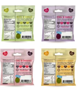 OLOVES Natural Whole Pitted Olives | 24 Pack Variety | Basil & Garlic, Chili & Oregano, Lemon & Rosemary | Vegan, Kosher, Gluten Free + Keto Friendly Healthy Snacks, 1.1 Ounce (Pack of 24) 1.1 Ounce (Pack of 24) 15 71we5mSDmdS