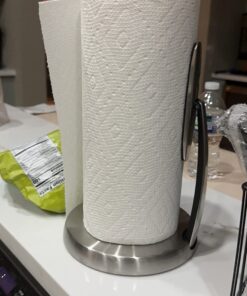 OXO Good Grips SimplyTear Paper Towel Holder - Stainless Steel (Silver & Black) 45 71wecU9PmBL 2