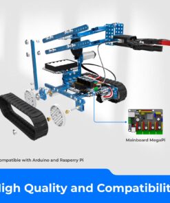 Makeblock mBot Ultimate 10 in 1 Robot Building Toys, Robotics Kit App Remote Control Robot Toys Compatible with Arduino C & Raspberry Pi, STEM Educational DIY Robot Arm Kit Gift for Teenagers & Adults Ultimate Robot 12 71wfmKN0mBL