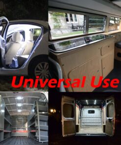 Ampper 12V 40 LEDs Interior Van Light Kits, LED Ceiling Lights with Simplified Harness Switch Fuse for Van RV Boats Caravans Trailers VW LWB and More (10 Modules, White) 29 71wg7h7iYUL