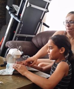 MICHLEY LSS-202 Lil' Sew & Sew Mini 2-Speed Sewing Machine, White 51 71wgTHdf L