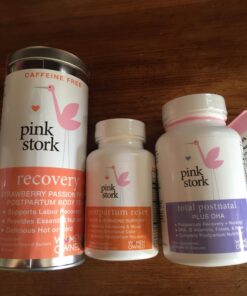 Pink Stork Postpartum Mood Support - Postnatal Hormone Balance for Women - Stress and Cognitive Support for New Moms with Ashwagandha, Chamomile, DHA, Vitamin D, & B12-60 Capsules 19 71whxCS7ieL