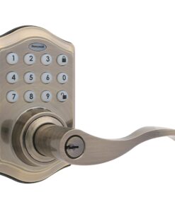 Alternative view of Honeywell Safes & Door Locks - 8734101 Electronic Entry Lever Door Lock, Antique Brass 6.5 x 8.8 x 9 inches Electronic Entry Knob