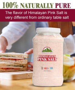 Himalayan Chef Himalayan Pink Salt Fine Grain, Plastic Jar-5 lbs Himalayan Salt fine Plastic Jar 5 Pound (Pack of 1) 29 71wixWAiEyL