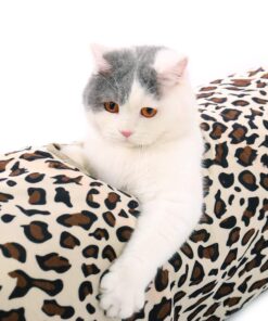 PAWZ Road Cat Toys Collapsible Tunnel Dog Tube for Fat Cat,Rabbits,Dogs Length 51" Diameter 12" Leopard Large-51" 22 71wj36T3RwL