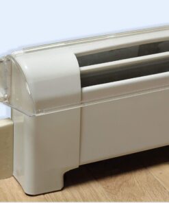 Alternative view of Frost King HD11 Baseboard Air Deflector, Heavy Duty, Clear Plastic with Magnetic hold, Fits baseboards up 25' wide, Adjustable 15" to 25" Expands from 15" to 25"