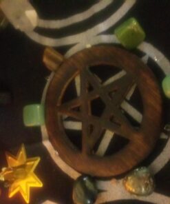 AzureGreen Pentagram Altar Tile 4" (Brown) (Brown) (Black) (Brown) 22 71wkbYjrlaL