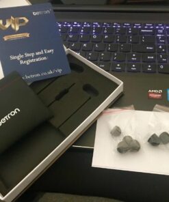 Betron ELR50 in Ear Headphones Earphones Wired with Noise Isolating Earbuds Tangle Free Cord Lightweight Carry Case Soft Ear Buds 3.5mm Plug (Black) 62 71wkep7M2vL