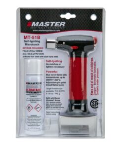 Master Appliance MT-51B Butane Torch Lighter with 4floz can of butane, Hand Held Torch Lighter, Adjustable Flame Mini Blow Torch, Refillable with Butane Fuel 11 71wkvPRa1iL