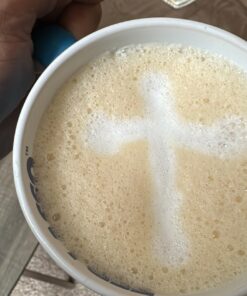 Zulay Kitchen Powerful Milk Frother Handheld Foam Maker for Lattes - Whisk Drink Mixer for Coffee, Mini Foamer for Cappuccino, Frappe, Matcha, Hot Chocolate by Milk Boss (Black) Midnight Black 41 71wl0hqynrL