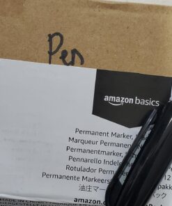 Amazon Basics Fine Point Tip Permanent Markers, Black, 12-Pack 1 Count (Pack of 12) 36 71wmVr6EdVL