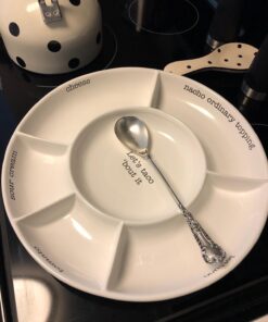 Mud Pie, White Taco Bar Condiment Serving Platter One Size 11 71wn mZE3L