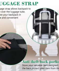 Matein Travel Laptop Backpack, Business Anti Theft Slim Durable Laptops Backpack with USB Charging Port, Water Resistant College School Computer Bag Gifts for Men & Women Fits 15.6 Inch Notebook, Grey Austere Grey 40 71wn3SGIQBL 1