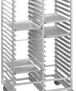 Channel Manufacturing 423A 24 Pan Bottom Load Double Aluminum Bun / Sheet Pan Rack - Assembled