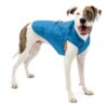 Kurgo Loft Dog Jacket, Reversible Dog Coat, Wear with Harness or Sweater, Water Resistant, Reflective, Winter Coat For Large Dogs (Coastal Blue, L) Coastal Blue/Orange 31 71wn8Qd a0L