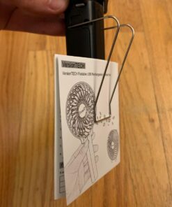 VersionTECH. Mini Handheld Fan, USB Desk Fan, Small Personal Portable Table Fan with USB Rechargeable Battery Operated Cooling Folding Electric Fan for Travel Office Room Household Black 57 71wnMsOtGhL