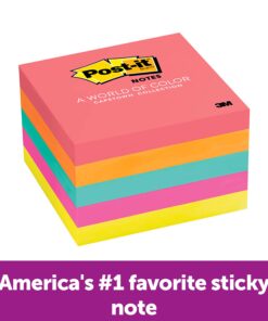 Post-it Notes, 3x5 in, 5 Pads, America's #1 Favorite Sticky Notes, Poptimistic, Bright Colors, Clean Removal, Recyclable (655-5UC) 14 71wozKNTuoL