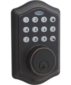 Honeywell Safes & Door Locks - 8712409 Electronic Entry Deadbolt with Keypad, Oil Rubbed Bronze, 2.9 x 2 x 6.2 inches 18 71wpnVAxQUL 1