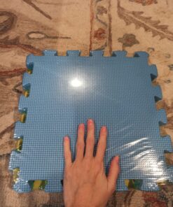 Foam Floor Mats - Interlocking EVA Foam Padding for Home Gym - Non-Toxic 8-Piece Play Mat Set for Toddlers, Babies, and Kids by Stalwart (Multicolor) 28 71wrDfUkH4L