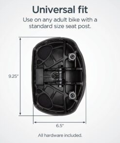 Alternative view of Schwinn Comfort Bike Seat, Bicycle Seat Replacement for Men and Women, Universal Fit Saddles with Standard Seat Posts black