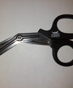 Madison Supply Medical Scissors, EMT and Trauma Shears - 7.5 Inch Premium Quality Stainless Steel Bandage Scissors - Fluoride-Coated with Non-Stick Blades - 2 Pack (Black/Stainless) 2-Pack Black Handle/Stainless Blades 33 71wrUcDyXDL