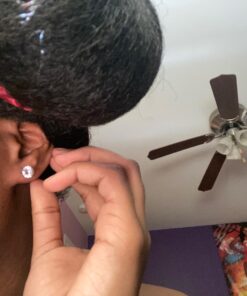 Jstyle Stud Earrings for Women Mens Stainless Steel Earrings, 3-8mm Round Cubic Zirconia Earrings Studs Ear Piercing Jewelry Set Silver Tone 30 71wrlfW EVL