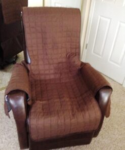 Innovative Textile Solutions, Microfiber Furniture Protector Recliner Wing Chair, Perfect Chair Protection, Comfortable Easy Stretch Fabric, Protect Against Spills and Stains (Chocolate) Chocolate 12 71wsM Qbz2L