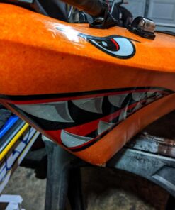 Shark Teeth Mouth Reflective Decals Graphics Sticker Fishing Boat Canoe Car Truck Kayak Decals Accessories 50 71wsYv1VbqL