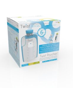 Kiinde Twist Pouch Direct-Pump Direct-Feed Twist Cap Breast Milk Storage Bags for Pumping, Freezing, Heating and Feeding, Pre-Sterilized, 6 Ounce, Pack of 40 6oz 6 Ounce (Pack of 40) 28 71wsbKZtbVL
