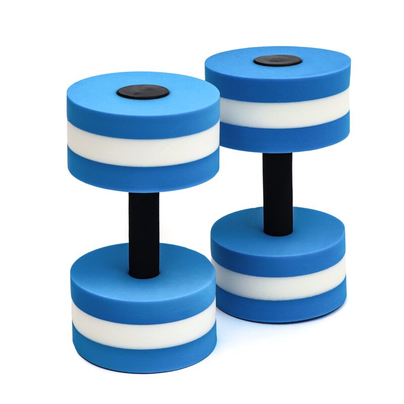 Catalog 6 Lightweight Aquatic Exercise Dumbells - Set of 2 Foam - for Water Aerobics - By Trademark Innovations Blue