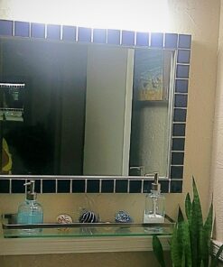 Organize It All Wall Mounting Glass Shelf with Nickle Finish and Rail 36 71wtRSYo1XL