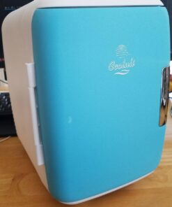 Cooluli Mini Fridge for Bedroom - Car, Office Desk & Dorm Room - Portable 4L/6 Can Electric Plug In Cooler & Warmer for Food, Drinks, Skincare Beauty & Makeup - 12v AC/DC & Exclusive USB Option, Blue 74 71wtxhUxZL