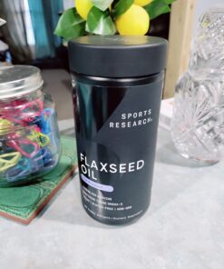 Sports Research Vegan Flaxseed Oil (1200mg) Herbal Supplement with Plant-Based ALA Omega 3 - Vegan Certified & Non-GMO Verified - Gluten, Soy & Carrageenan Free (180 Veggie Softgels) 22 71wuM7JjiQL 1