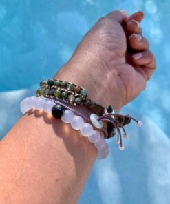 Lokai Beaded Bracelets for Women & Men, Classic Clear Style - Mental Health Awareness Bracelet Encourages Mental Wellness Slides-On for Comfortable Fit - Silicone Stretch Bead Bracelet Jewelry Large 28 71wv9hBJupL