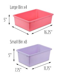 HoneyCanDo Kids Toy Storage Organizer With Bins, Pastel 27 71wvF cmDL