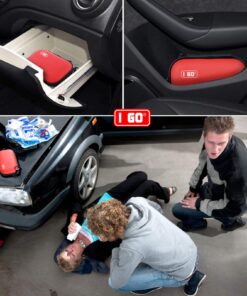 I GO 85 Pieces Hard Shell Mini Compact First Aid Kit, Small Personal Emergency Survival Kit for Travel Hiking Camping Backpacking Hunting Marine Car Red 37 71wvGRGIwkL