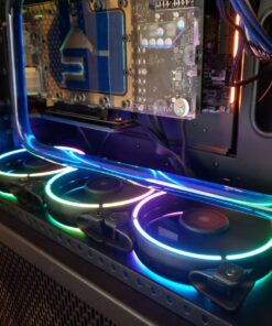 PCCOOLER 120mm Case Fan 3 Pack Moonlight Series, Computer Case Fan PWM High Performance Cooling PC Fans Dual Light Loop Quiet Fan/Multiple Light Modes with Controller for PC Cases 3IN1 77 71wvQ3O90ML