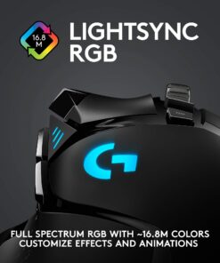 Logitech G502 Lightspeed Wireless Gaming Mouse with Hero 25K Sensor, PowerPlay Compatible, Tunable Weights and Lightsync RGB - Black 44 71wwSbNZFjL