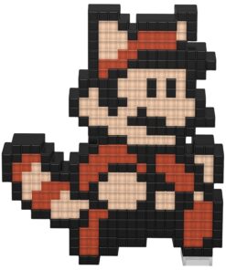 Alternative view of PDP Pixel Pals Nintendo Super Mario Bros 3 Raccoon Mario Collectible Lighted Figure, 878-032-NA-TNM