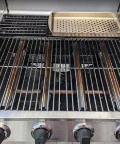 Hisencn Stainless Steel Cooking Grids Grates Grill Grid Replacement for Thermos Grill Parts 461252605, Kirkland Front Avenue 463230703, Charbroil 463261306, Kenmore, Master Chef, BBQ Pro, 16 5/8 inch 19 71wxWim GeL