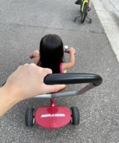 Radio Flyer Deluxe Steer & Stroll Ride-On Trike, Tricycle For Toddlers Age 2-5, Toddler Bike, Red 31 71wxnqmZaqL 1