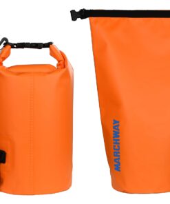 Alternative view of MARCHWAY Floating Waterproof Dry Bag Backpack 5L/10L/20L/30L/40L, Roll Top Sack Keeps Gear Dry for Kayaking, Rafting, Boating, Swimming, Camping, Hiking, Beach, Fishing 20L Deep Orange