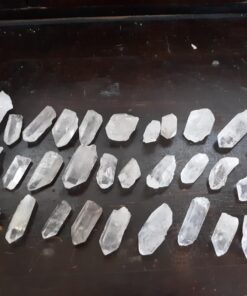 JIC Gem 2 lbs Natural Clear Quartz Crystal Point 2inch Big Size About 20pcs up for Healing and Gift Use 2 Pound (Pack of 1) 46 71wyAXq9EiL