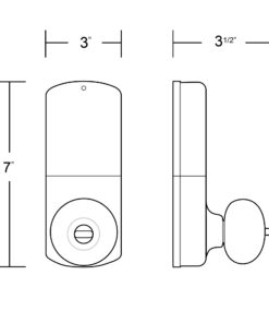 MiLocks XKK-02SN Digital Door Knob Lock with Keyless Entry via Remote Control and Keypad Code for Interior Doors 8 71wyLVxZOdL 1