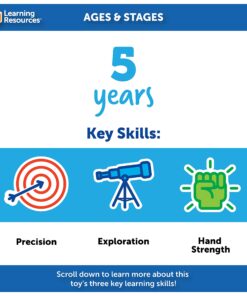 Learning Resources Jumbo Tweezers, Set Of 12, Sorting & Counting, Preschool Science, Homeschool, Toddler Fine Motor Skill Development, Christmas Gifts for Kids 21 71wyQyiA2cS