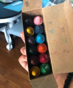 Honeysticks 100% Pure Beeswax Crayons (12 Pack) - Non-Toxic Crayons, Safe for Babies and Toddlers, For 1 Year Plus, Handmade in New Zealand with Natural Beeswax and Food-Grade Colors, Eco-Friendly. 47 71wzRw7vIFL